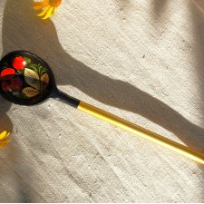 Chochłoma, ręcznie malowana, rosyjska łyżka, chochla 30 cm