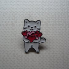 PIN BROSZKA KOTEK