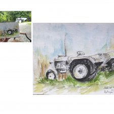 Autorska akwarela z podróży