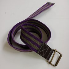 Pasek bawełniany fioletowo-zielony unisex