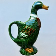 Wyjątkowy design! Vintage Reducta London Pottery Mallard Duck Vase Jug ❀ڿڰۣ❀ Kaczka - Wazon ❀ڿڰۣ❀