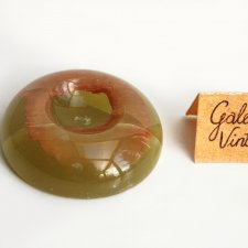 Podstawka z kamienia na kulę lub jajko, zielony onyks pakistański