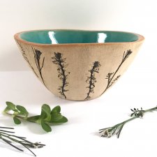 roślinna miska ceramiczna