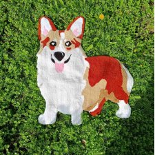 Dywan w ształcie psa, welsh corgi