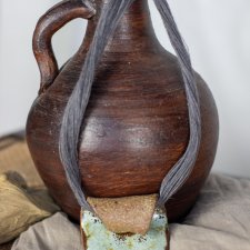Ceramiczny wisior malachitowy
