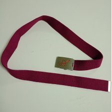 Bordowy tkaninowy pasek