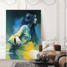 Plakat Dziewczyna abstrakcja portret kolor 61x91 cm