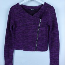 Gina Tricot sweter melanż zip / XS