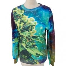 Piękna bluza Full Print Rafa koralowa