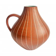 Ceramiczny wazon z uchem Gramann Keramik, Niemcy, lata 70.