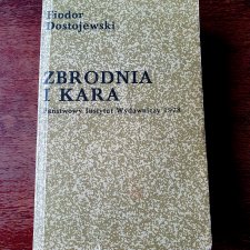 "Zbrodnia i kara"  książka vintage 1978