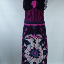 sukienka maxi w kolorach Afryki africa design bawełna - S/M