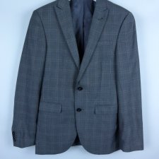 CedarWood State slim fit elegancka męska marynarka kratka / 34R