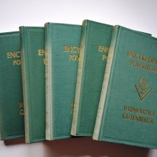 Stare książki encyklopedia Gutenberga