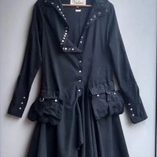 Dizajnerski płaszcz-sukienka vintage