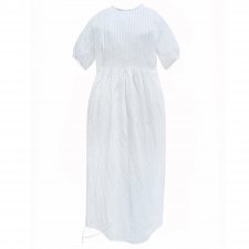 Biała sukienka boho maxi plus size