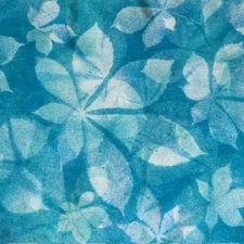 Silk scarf Hand painted in blue  - JEDYNY TAKI - jedwabny szal ręcznie malowany