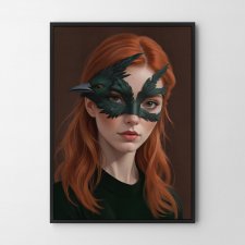 Plakat Dziewczyna portret kolor 30x40 cm