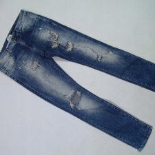 Division spodnie jeans Slim Fit dziury 32 / S