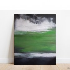 W zieleniach -obraz akrylowy formatu 80/100 cm