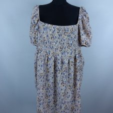 H&M sukienka przed kolana z gumeczkami / XXL