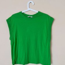 Zara S 36 zielona bluzka koszulka bez rękawów