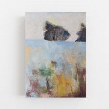 Pejzaż  - praca wykonana pastelami