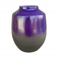 Ceramiczny wazon, fioletowy, Niemcy, lata 70.