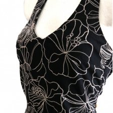 Sukienka z lnem 36/38 vintage