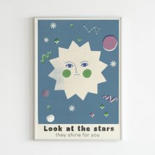 Plakat 30 x 40 cm Look at the stars