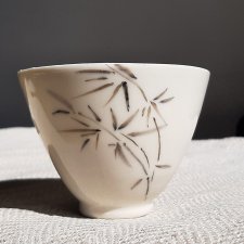 Czarka – Młody bambus - porcelanowa czarka do herbaty. Porcelana ręcznie malowana