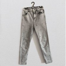 jeansy Reserved z koralikami xs