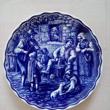 Talerz ceramiczny Delft