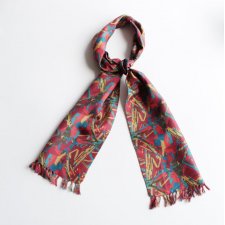 Jedwabny szal vintage unisex