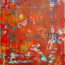 Obraz akrylowy " Red Abstracion"