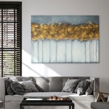Obraz na płótnie - Abstrakcyjne drzewa - 100x70 cm  (1-0323)