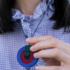 Naszyjnik na rzemieniu w stylu etnicznym Dziki Las