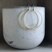 Kolczyki Złote Koła - średnie