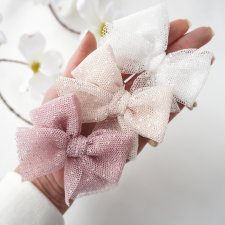 Opaska dla niemowlaka tiulowa kokarda ALLURE