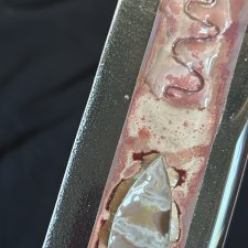 Szklana zawieszka  dekoracja ręcznie wykonana  fussing glass