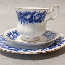 ROYAL ALBERT ARISTOCRAT Zestaw śniadaniowy Anglia kobalt