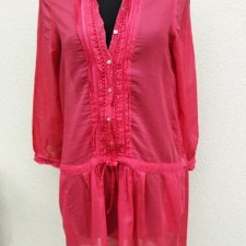 ZARA -   BAWEŁNIANA SUKIENKA