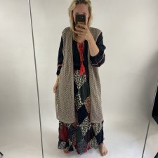 kamizelka hand made lniana
