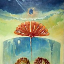 Obraz olejny "Fantasy Land" płótno lniane 70x50