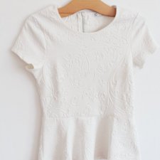 bluzka z baskinką vintage elegancka