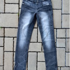 Czarne jeansy XS