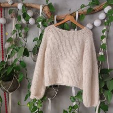 Sweter puszysty alpaca silk