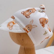 chustka na głowę czapka z daszkiem bambusowa na wiązanie czepeczka chusteczka na głowę