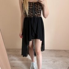 Cameo Rose S 36 sukienka asymetryczna długi tył krótki przód na ramiączkach