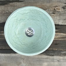 Mała ceramiczna umywalka łazienkowa nablatowa